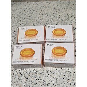 Pears Pure & Gentle Transparent Soap 4.4 oz/125 g. Bar Soap 4 Pack